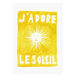 Affiche A3 J'adore Le Soleil - Original