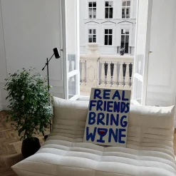 Affiche A3 Real Friends Bring Wine