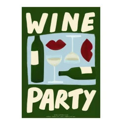 Affiche A3 Wine Party Green