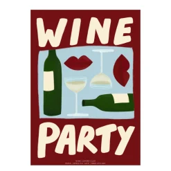 Affiche A3 Wine Party Red