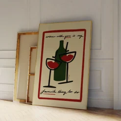 Affiche A3 Wine With You With Border