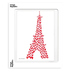 Affiche BM soledad tour eiffel cœur - 30 x 40 cm