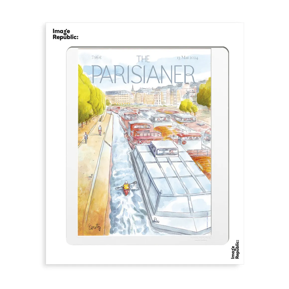 Affiche Canöe Kayak- The Parisianer N°107 - Couty