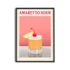 Affiche Cocktail - Elin PK - Amaretto Sour
