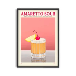 Affiche Cocktail - Elin PK - Amaretto Sour
