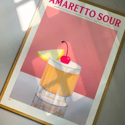 Affiche Cocktail - Elin PK - Amaretto Sour