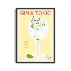Affiche Cocktail - Elin PK - Gin u0026 Tonic