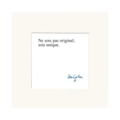 Affiche Cocteau 0002 Ne Soit Pas Original, Soit Unique - 22 x 22 cm