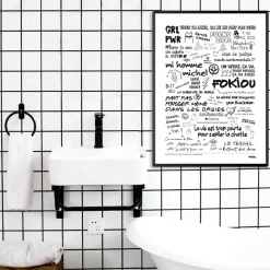 Affiche Graffitis de Toilettes