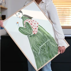 Affiche La Poire Green Coat