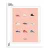 Affiche Le Duo Sneakers - 30 x 40 cm