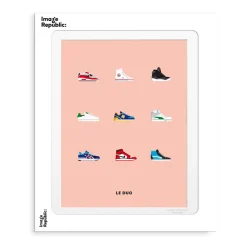 Affiche Le Duo Sneakers - 30 x 40 cm