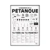 Affiche Le manifeste de la pétanque - 50 x 70 cm