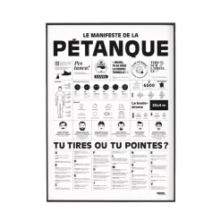 Affiche Le manifeste de la pétanque - 50 x 70 cm
