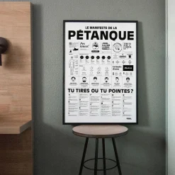 Affiche Le manifeste de la pétanque - 50 x 70 cm