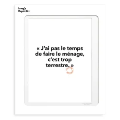 Affiche Loic Prigent J'Ai Pas Le Temps - 30 x 40 cm