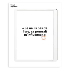 Affiche Loic Prigent Je Ne Lis Pas - 30 x 40 cm