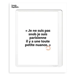 Affiche Loic Prigent Je Ne Suis Pas Snob - 30 x 40 cm