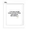 Affiche Loic Prigent Je Veux Un Job - 30 x 40 cm