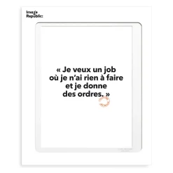Affiche Loic Prigent Je Veux Un Job - 30 x 40 cm