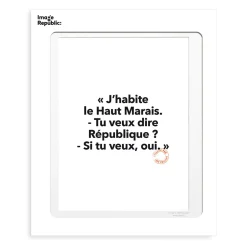 Affiche Loic Prigent J'Habite Le Haut - 30 x 40 cm