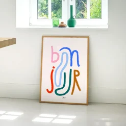 Affiche Matilas Larrailn Bonjour - 30 x 40 cm