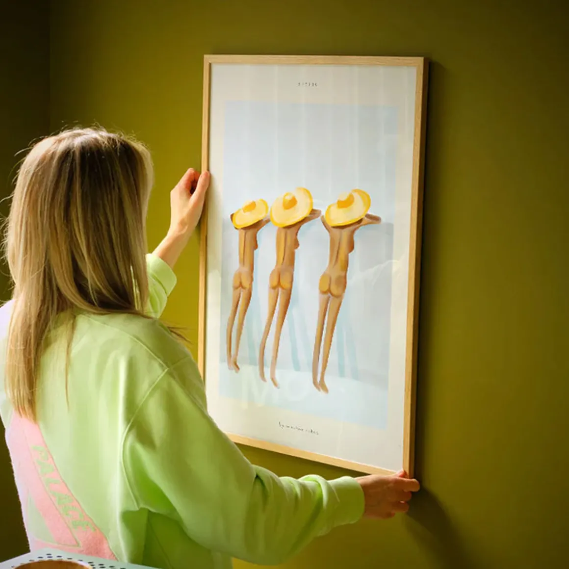 Affiche Maxime Spying - Jaune