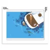 Affiche Monsieur Z love boat - 40 x 50 cm