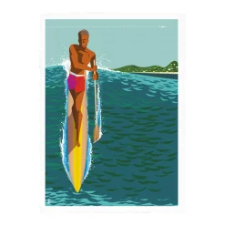 Affiche Monsieur Z paddle - 40 x 50 cm