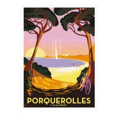 Affiche Monsieur Z porquerolles - 40 x 50 cm