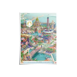 Affiche Officielle des Jeux Olympiques de Paris 2024 - 50 x 70 cm