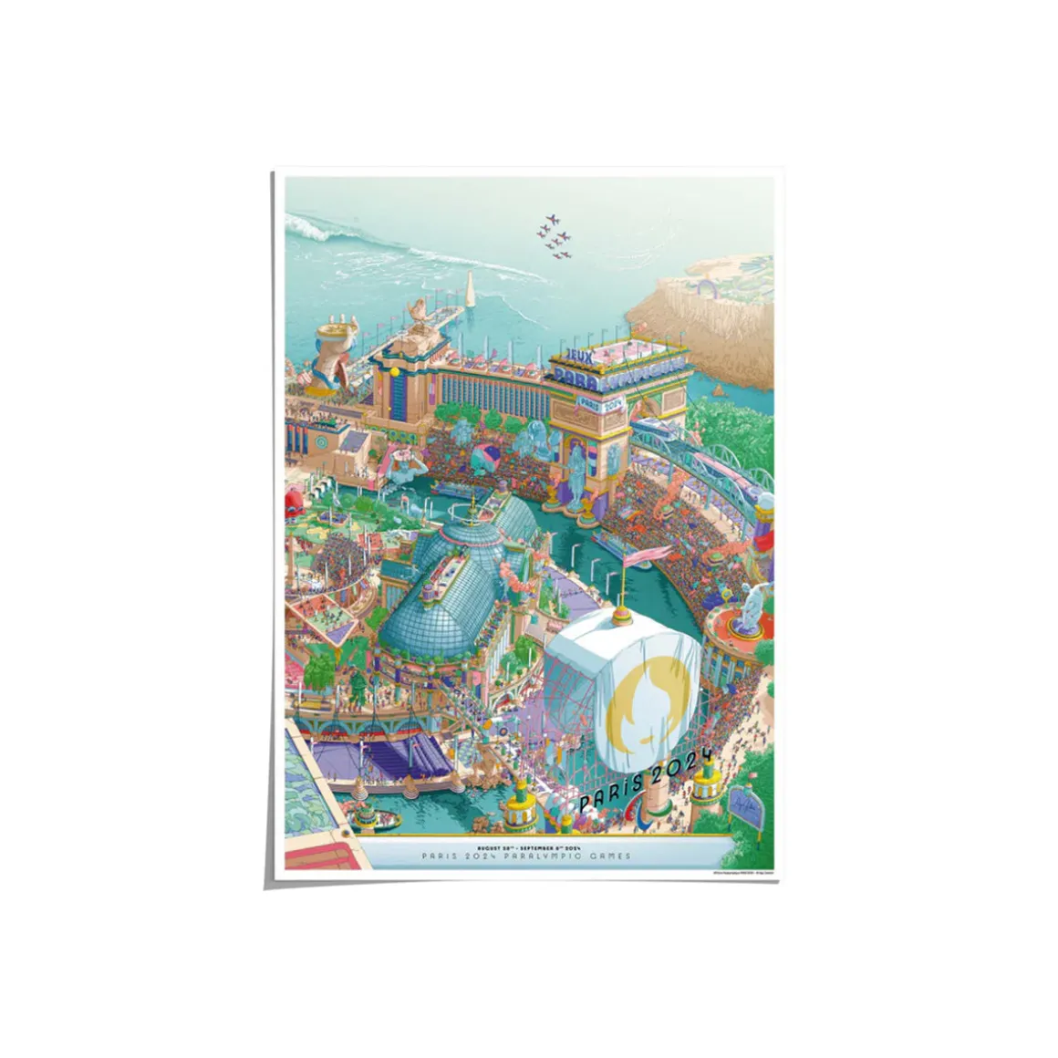 Affiche Officielle des Jeux Paralympiques de Paris 2024 - 50 x 70 cm