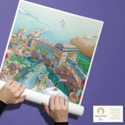 Affiche Officielle des Jeux Paralympiques de Paris 2024 - 50 x 70 cm