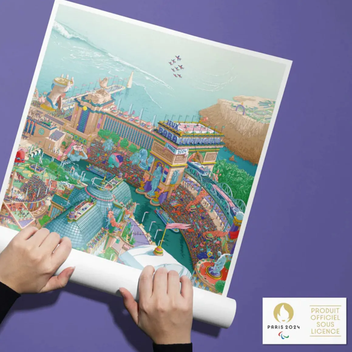 Affiche Officielle des Jeux Paralympiques de Paris 2024 - 50 x 70 cm