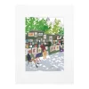 Affiche Paris Bouquinistes - Why LA? Pourquoi Paris ? - 22 x 22 cm