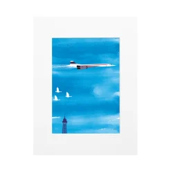 Affiche Paris Concorde - Why LA Pourquoi Paris - 22 x 22 cm