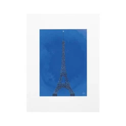 Affiche Paris Tour Eiffel WLPP - 22 x 22 cm