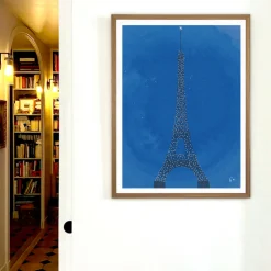 Affiche Paris Tour Eiffel WLPP - 22 x 22 cm