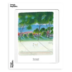 Affiche Sempe Chien Enfant - 40 x 50 cm