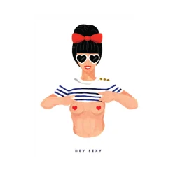 Affiche Sexy Girl - 29,7 x 39,7 cm