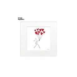 Affiche Soledad Coeur Bouquet - 22 x 22 cm