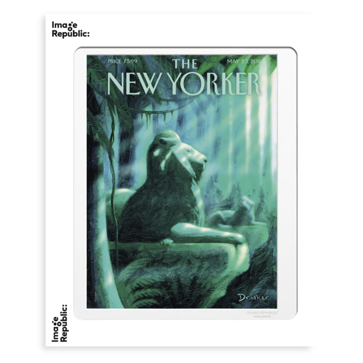 Affiche The Newyorker 201 drooker the library 23 mai 2011 - 40 x 50 cm