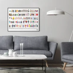 Affiche Vestiaire des Célèbres Films Comiques - 50 x 70 cm