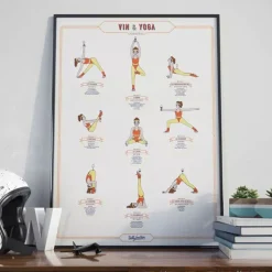 Affiche Vin u0026 Yoga