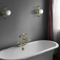 Applique Cime Ip44 Laiton en Acier - 17 cm x 18 cm x 12 cm