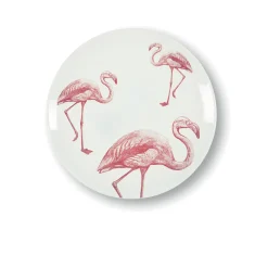Assiette à dessert Flamants en porcelaine - Ø 21 cm