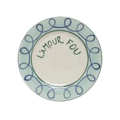 Assiette à dessert L'amour fou - 22 cm