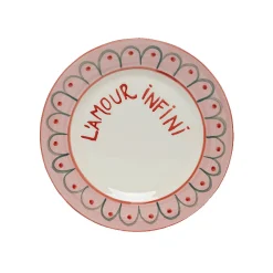 Assiette à dessert L'amour infini - 22 cm
