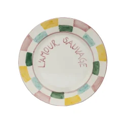 Assiette à dessert L'amour sauvage - 22 cm