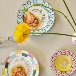 Assiette à dessert L'amour sauvage - 22 cm